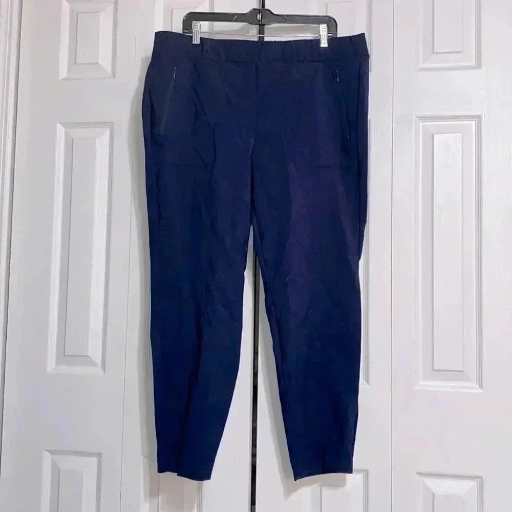 Lane Bryant navy blue active wear pants